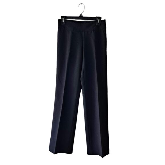 Banana Republic Martin Black Flat Front & Decorative Stitched Waist - Size 0 - Picture 1 of 11